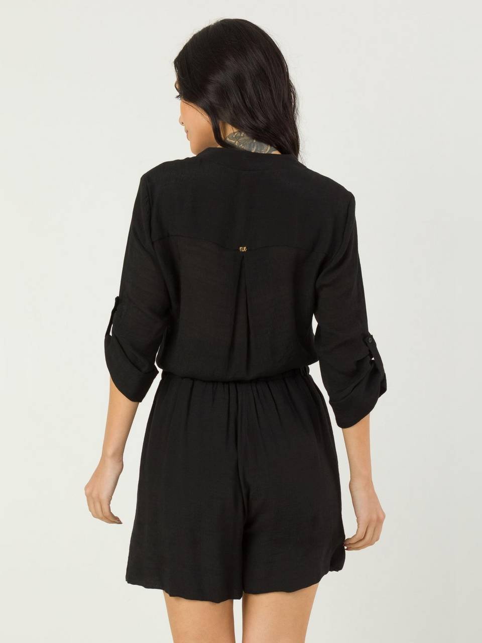 bermuda de alfaiataria com elastico nas costas medina 3129