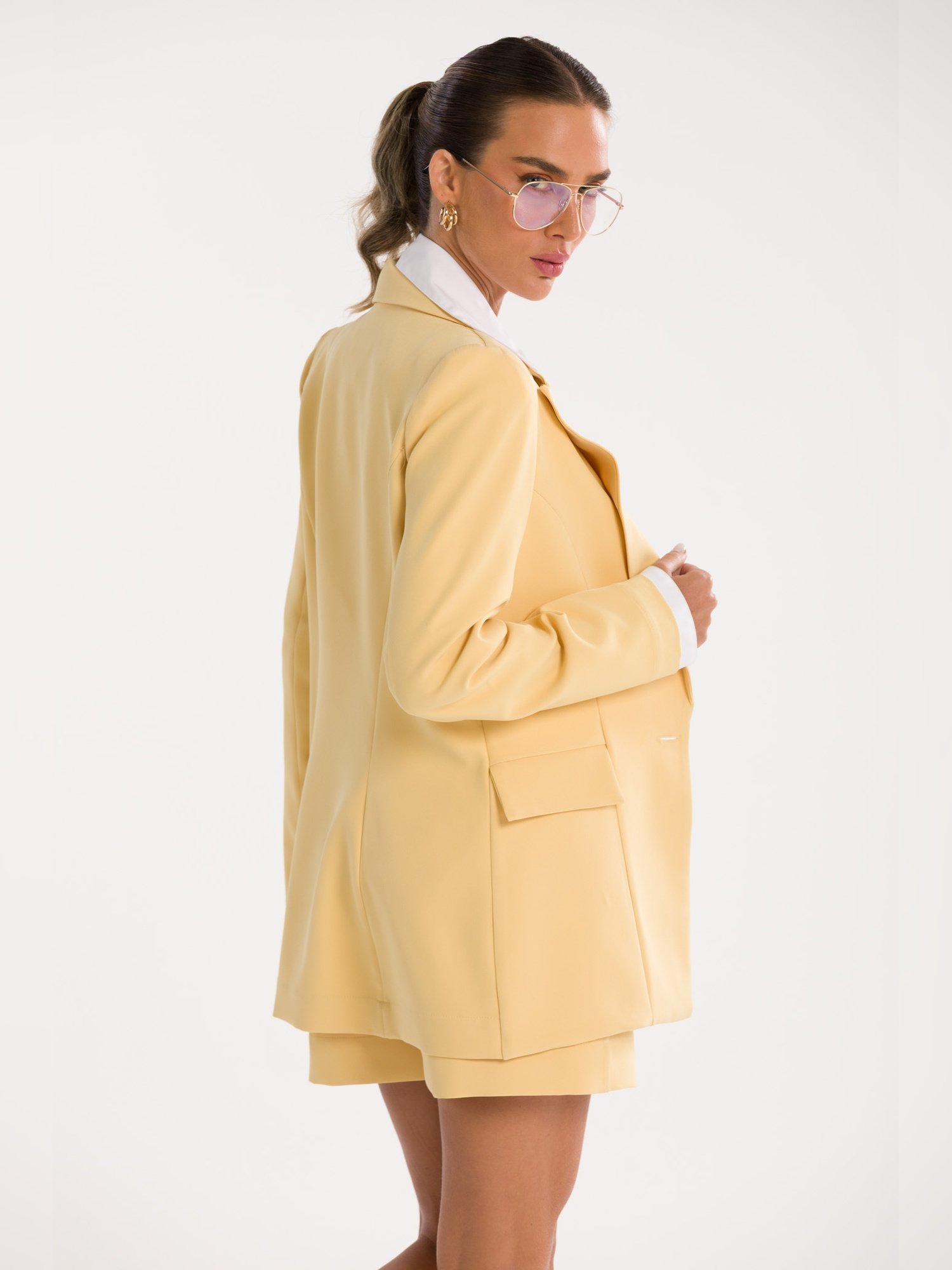04 blazer alongado rebeca amarelo